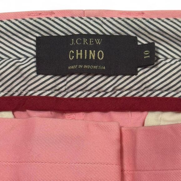 J. Crew Pink Chino Shorts Size 10 - Picture 3 of 6